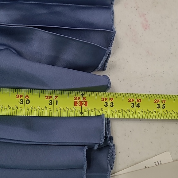 NWT Abercrombie & Fitch Blue Pleated Sleeveless Dress with Deep Vneck size Small - Picture 10 of 10